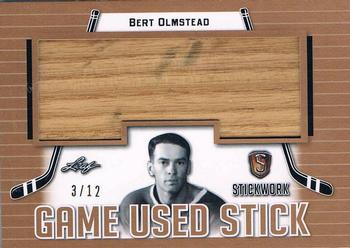 2017-18 Leaf Stickwork - Game-Used Stick #GS-08 Bert Olmstead Front