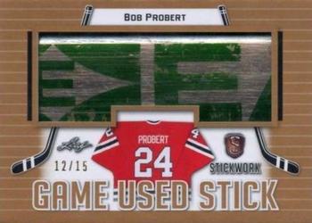 2017-18 Leaf Stickwork - Game-Used Stick #GS-10 Bob Probert Front