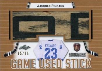 2017-18 Leaf Stickwork - Game-Used Stick #GS-27 Jacques Richard Front