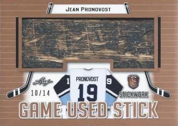 2017-18 Leaf Stickwork - Game-Used Stick #GS-30 Jean Pronovost Front