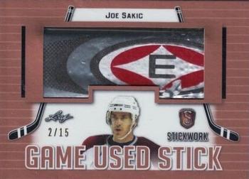 2017-18 Leaf Stickwork - Game-Used Stick #GS-32 Joe Sakic Front