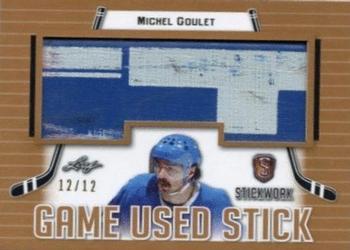 2017-18 Leaf Stickwork - Game-Used Stick #GS-38 Michel Goulet Front