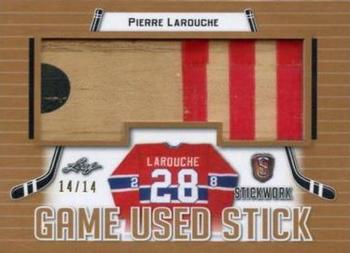 2017-18 Leaf Stickwork - Game-Used Stick #GS-45 Pierre Larouche Front