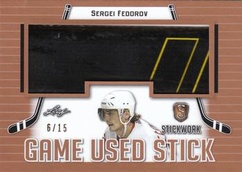 2017-18 Leaf Stickwork - Game-Used Stick #GS-48 Sergei Fedorov Front