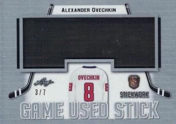 2017-18 Leaf Stickwork - Game-Used Stick - Silver #GS-03 Alexander Ovechkin Front