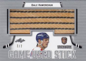 2017-18 Leaf Stickwork - Game-Used Stick - Silver #GS-17 Dale Hawerchuk Front