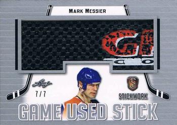 2017-18 Leaf Stickwork - Game-Used Stick - Silver #GS-36 Mark Messier Front