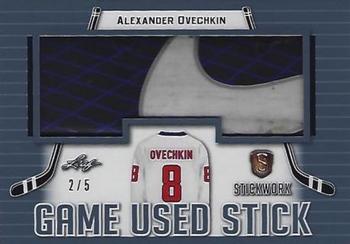 2017-18 Leaf Stickwork - Game-Used Stick - Platinum #GS-03 Alexander Ovechkin Front