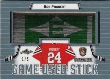 2017-18 Leaf Stickwork - Game-Used Stick - Platinum #GS-10 Bob Probert Front