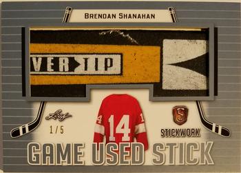 2017-18 Leaf Stickwork - Game-Used Stick - Platinum #GS-13 Brendan Shanahan Front