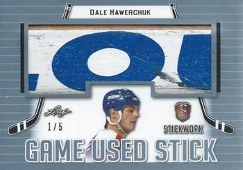 2017-18 Leaf Stickwork - Game-Used Stick - Platinum #GS-17 Dale Hawerchuk Front