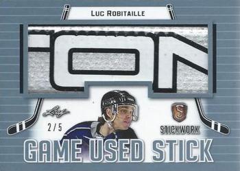 2017-18 Leaf Stickwork - Game-Used Stick - Platinum #GS-34 Luc Robitaille Front