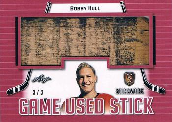 2017-18 Leaf Stickwork - Game-Used Stick - Red #GS-12 Bobby Hull Front