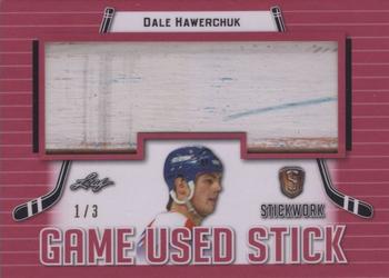 2017-18 Leaf Stickwork - Game-Used Stick - Red #GS-17 Dale Hawerchuk Front
