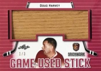 2017-18 Leaf Stickwork - Game-Used Stick - Red #GS-23 Doug Harvey Front