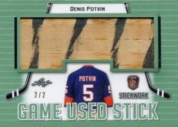 2017-18 Leaf Stickwork - Game-Used Stick - Emerald #GS-20 Denis Potvin Front