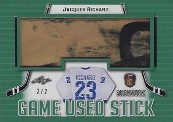 2017-18 Leaf Stickwork - Game-Used Stick - Emerald #GS-27 Jacques Richard Front