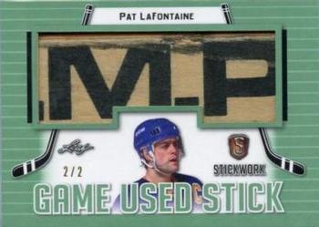 2017-18 Leaf Stickwork - Game-Used Stick - Emerald #GS-41 Pat LaFontaine Front