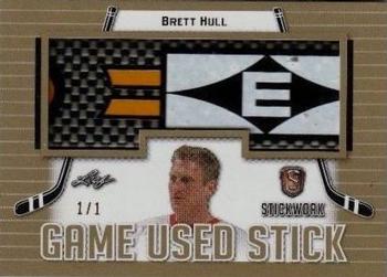 2017-18 Leaf Stickwork - Game-Used Stick - Gold #GS-14 Brett Hull Front