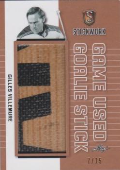 2017-18 Leaf Stickwork - Game-Used Goalie Stick #GGS-09 Gilles Villemure Front