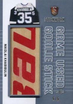 2017-18 Leaf Stickwork - Game-Used Goalie Stick - Platinum #GGS-19 Nikolai Khabibulin Front