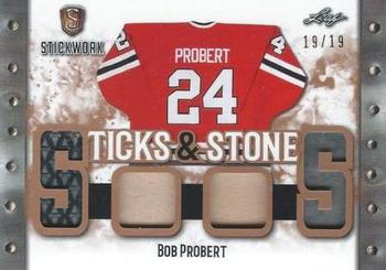 2017-18 Leaf Stickwork - Sticks and Stones #SS-02 Bob Probert Front