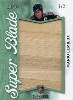 2017-18 Leaf Stickwork - Super Blade - Emerald #SB-ML1 Mario Lemieux Front
