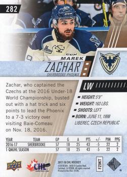 2017-18 Upper Deck CHL - Rainbow #282 Marek Zachar Back