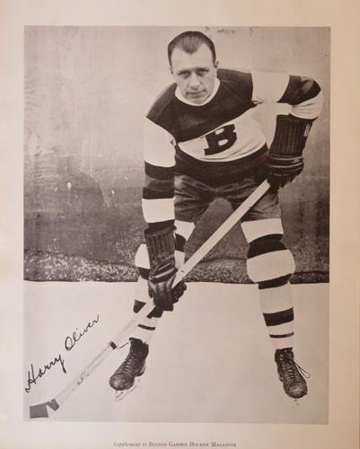 1933-34 Boston Garden Magazine Supplement #NNO Harry Oliver Front