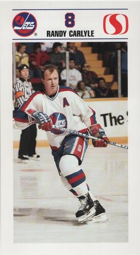 1989-90 Safeway Winnipeg Jets #NNO Randy Carlyle Front