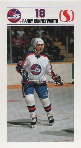 1989-90 Safeway Winnipeg Jets #NNO Randy Cunneyworth Front