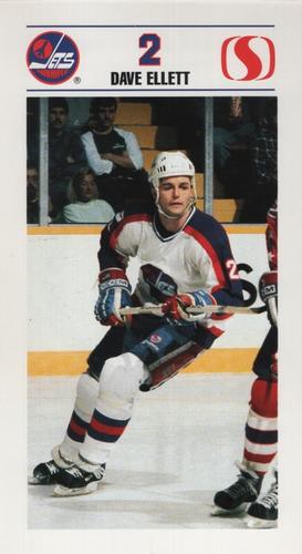 1989-90 Safeway Winnipeg Jets #NNO Dave Ellett Front