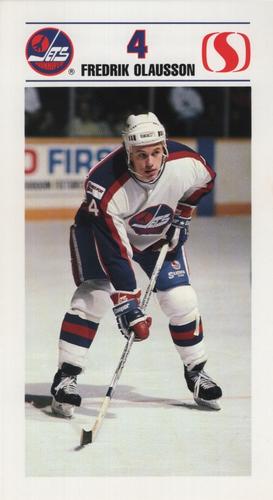 1989-90 Safeway Winnipeg Jets #NNO Fredrik Olausson Front