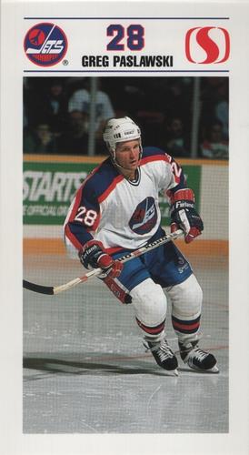 1989-90 Safeway Winnipeg Jets #NNO Greg Paslawski Front