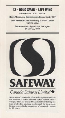 1989-90 Safeway Winnipeg Jets #NNO Doug Smail Back