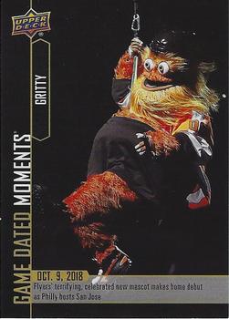 2018-19 Upper Deck Game Dated Moments #5 Gritty Front