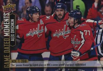 2018-19 Upper Deck Game Dated Moments #17 Alex Ovechkin Front