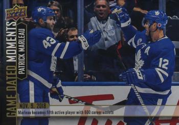 2018-19 Upper Deck Game Dated Moments #19 Patrick Marleau Front