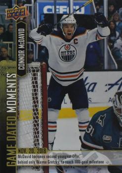 2018-19 Upper Deck Game Dated Moments #23 Connor McDavid Front