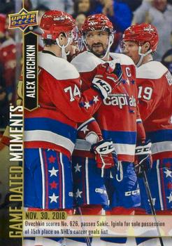 2018-19 Upper Deck Game Dated Moments #28 Alex Ovechkin Front