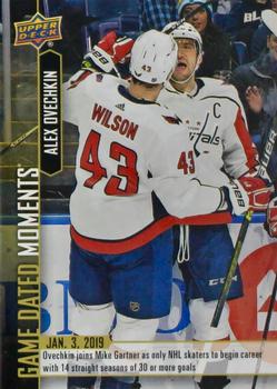 2018-19 Upper Deck Game Dated Moments #43 Alex Ovechkin Front