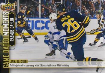 2018-19 Upper Deck Game Dated Moments #47 Rasmus Dahlin Front