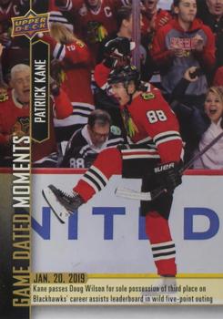 2018-19 Upper Deck Game Dated Moments #49 Patrick Kane Front