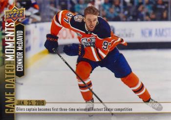 2018-19 Upper Deck Game Dated Moments #51 Connor McDavid Front