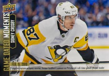 2018-19 Upper Deck Game Dated Moments #55 Sidney Crosby Front
