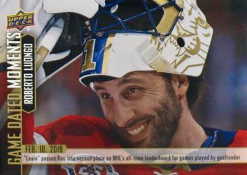 2018-19 Upper Deck Game Dated Moments #57 Roberto Luongo Front