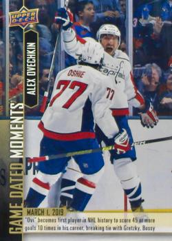 2018-19 Upper Deck Game Dated Moments #66 Alex Ovechkin Front
