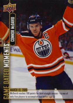 2018-19 Upper Deck Game Dated Moments #74 Connor McDavid Front