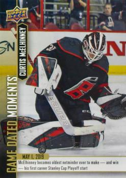 2018-19 Upper Deck Game Dated Moments #93 Curtis McElhinney Front