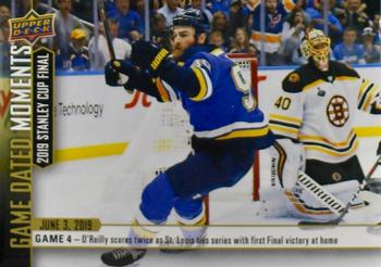 2018-19 Upper Deck Game Dated Moments #100 2019 Stanley Cup Final Front